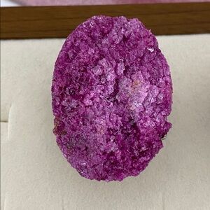 Stunning Textured Purple Cobalto calcite Stone Ring